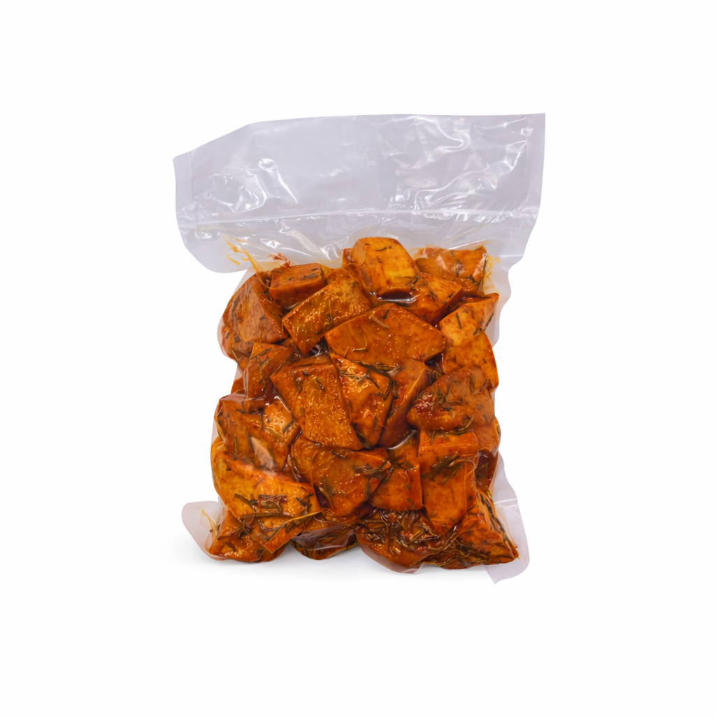 BATATA DOCE TEMPERADA 500G HIGIENIZADA